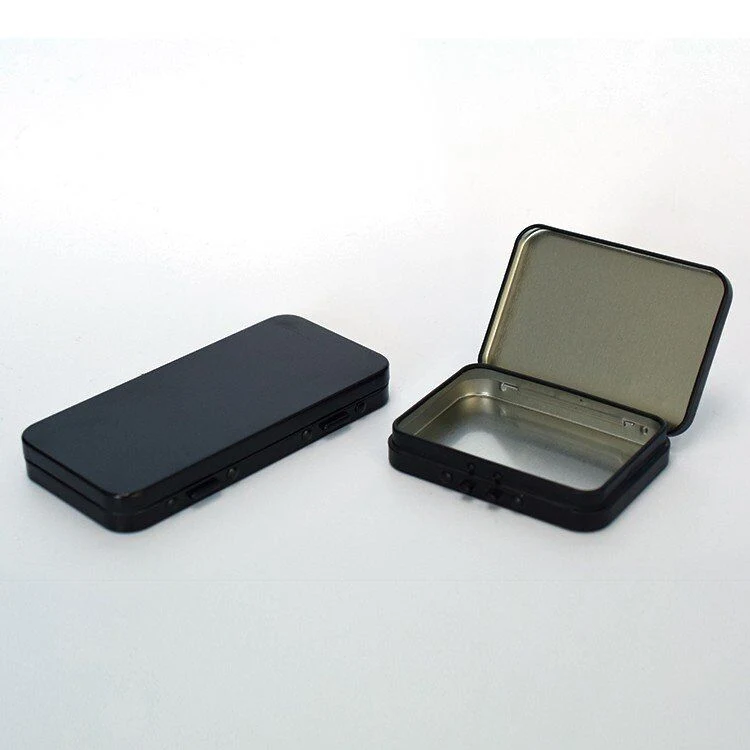 Specialized in The Manufacturing of Hinged Tin Boxes Metal Box Tin-Plated Container