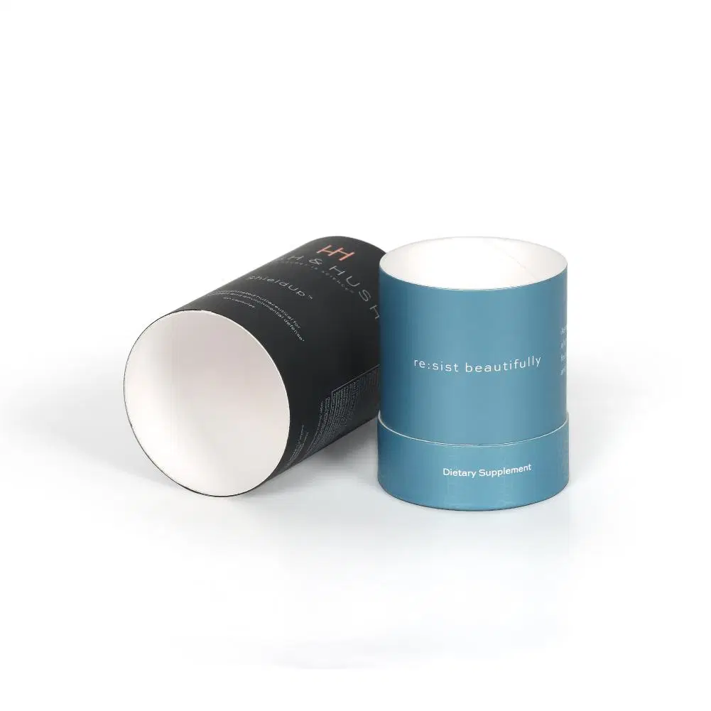 Custom Matte Tea Round Box Paper Tube Cylinder Packaging Tube Paper Package