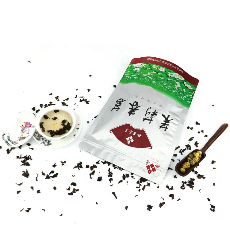OEM Plastic Custom Printing Sealable Customizable Empty Printed Tea Zipper Packaging Bag Pouch Bags