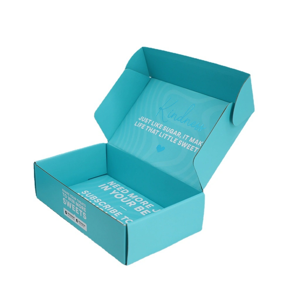 Portable Modern Custom Logo Printed Cardboard Corrugated E-Commerce Business Packaging Mailing Boxes