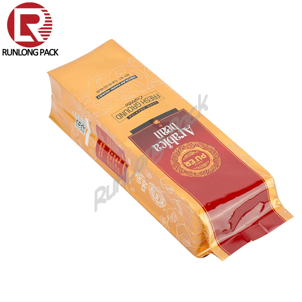 Runlong Pack Wholesale Side Gusset Bag for Coffee Packaging