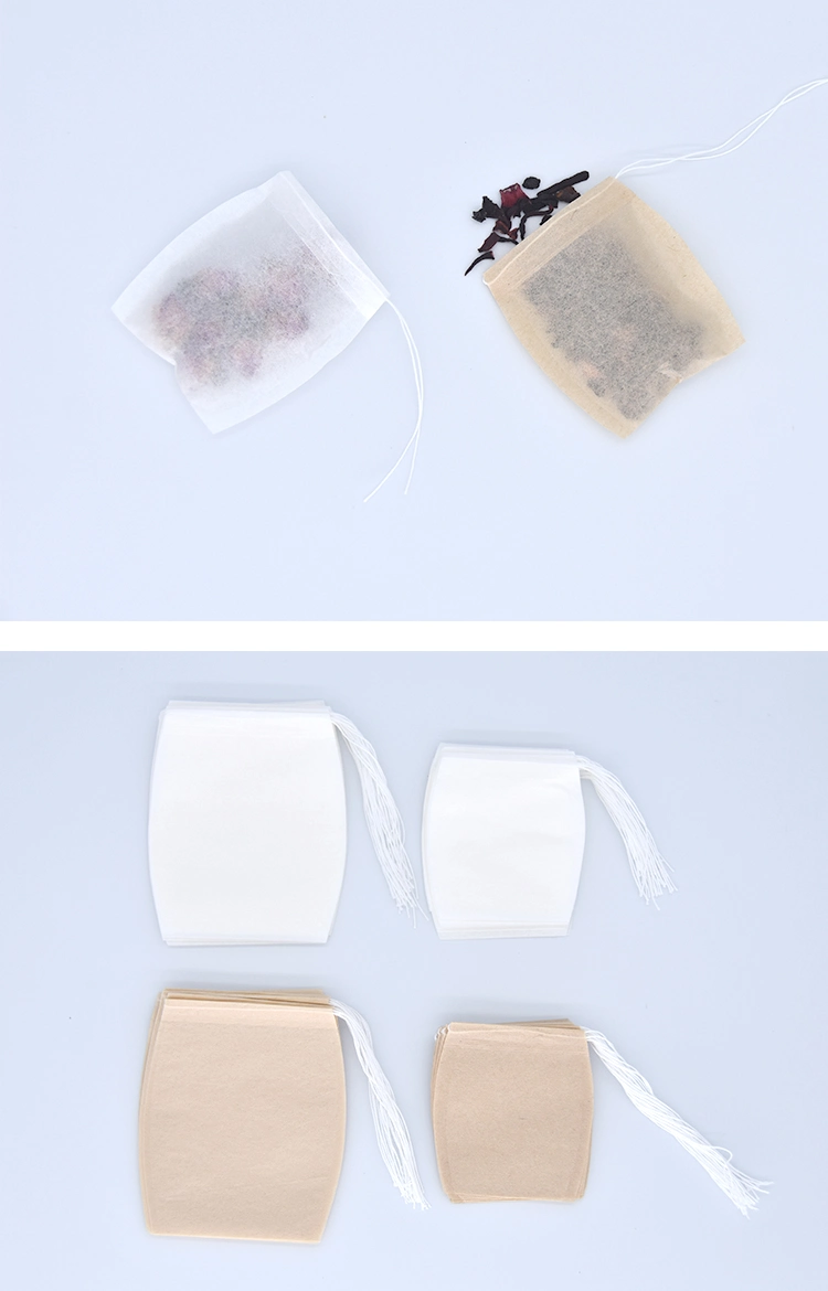Creative Mug Shape Filter Paper Tea Bags, with Thread Strings, Disposable Empty Packing Pouches