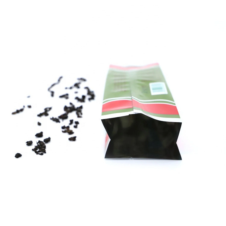 Eco 250gram Reusable Hot Seal Gusset Empty Printed Foil Tea Bag Packaging Pouch Design MOQ for Sale
