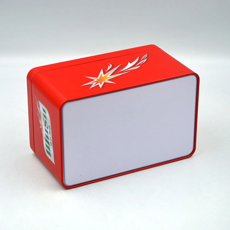 Custom Empty Reusable Rectangular Napkin Tissue Hold Container Metal Tin Tissue Box