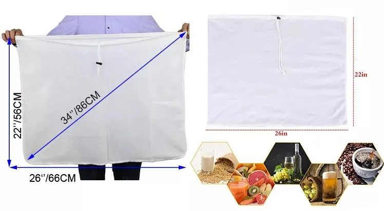 Fine Mesh Paper Filter Bag for Cold Brew 18 X 18