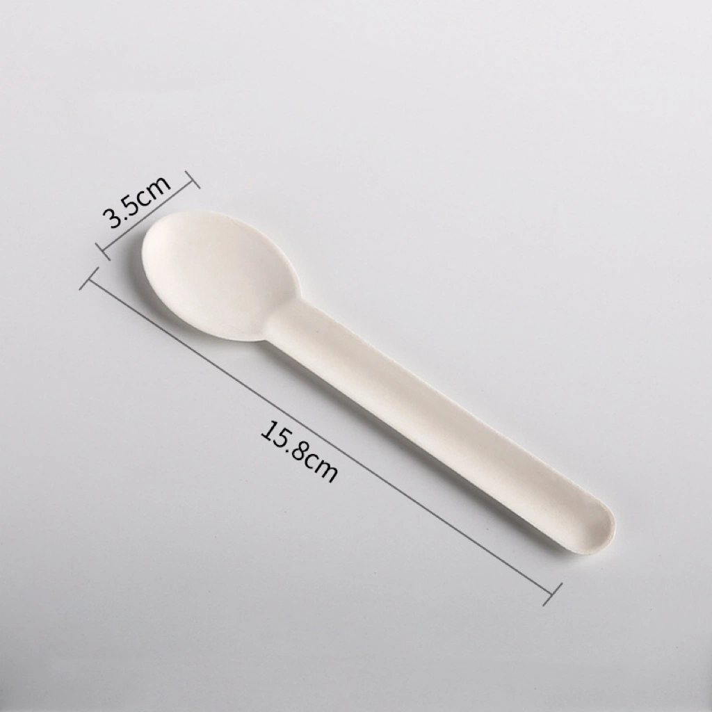 Disposable Biodegradable Compostable Biodegrade Cutlery Set Made From Bagasse and Wheat Straw Knife Fork Spoon