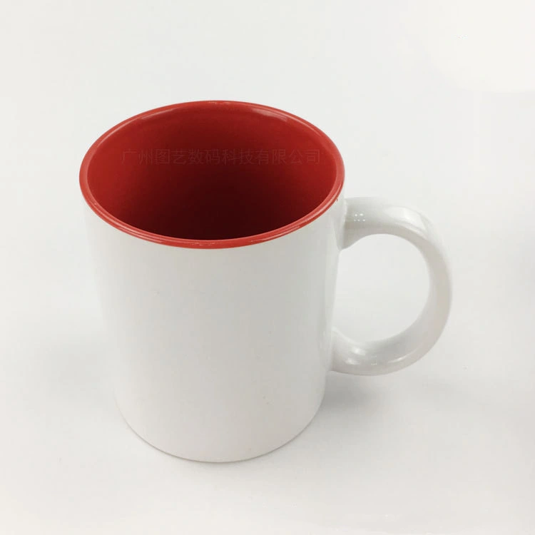 Simple White Porcelain Mug Pure Color Glaze Ceramic Cup Coffee Tea Cup Household Advertising Gift Cup