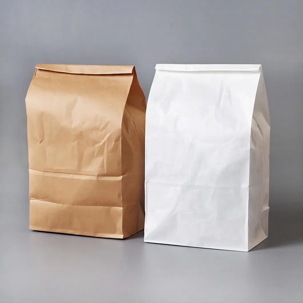 FSC Bespoke Disposable Brown Paper Takeaway Food Packaging Kraft Bag for Coffee Tea Flowers Shopping Clothes Shoes