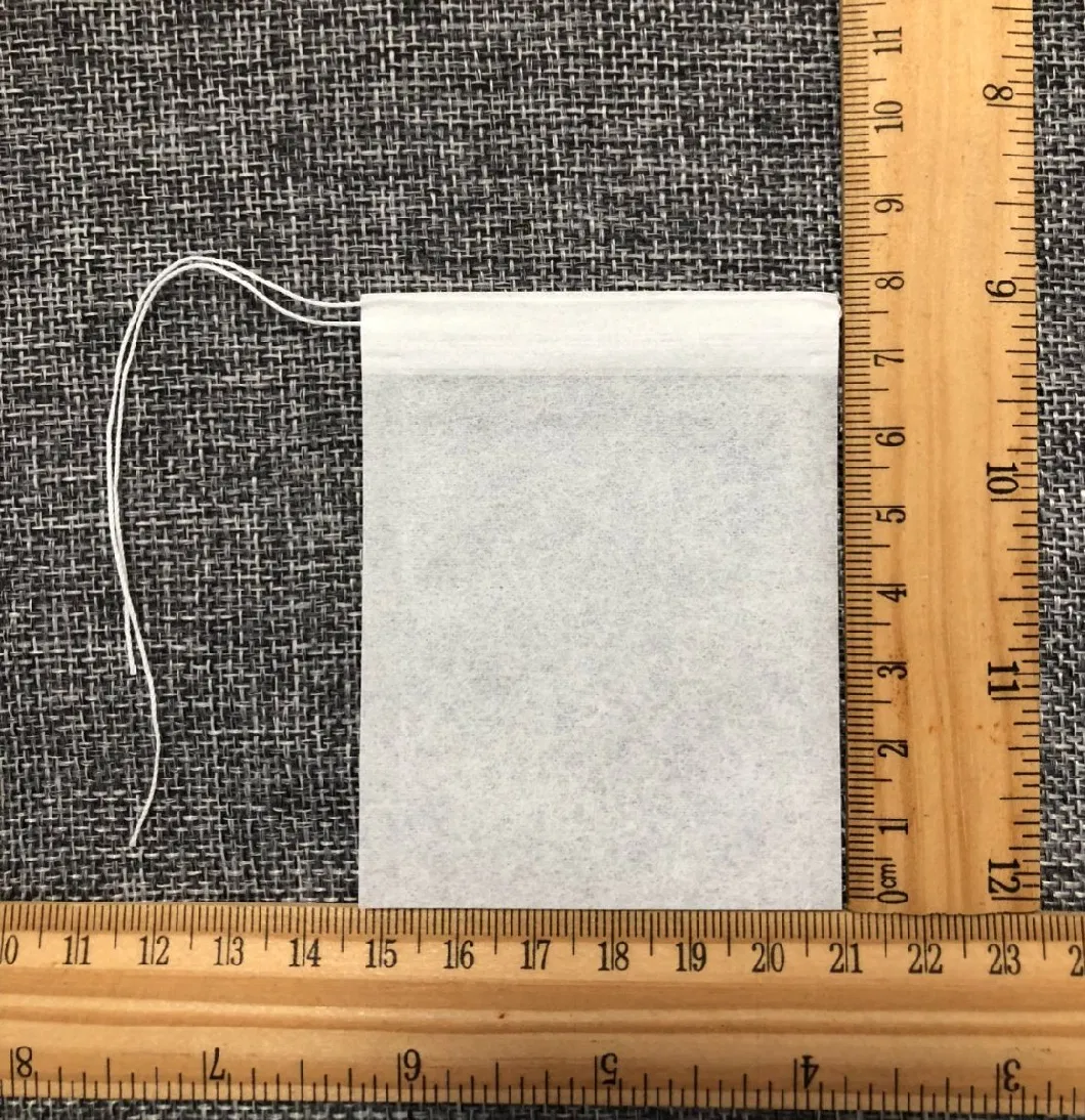6*8cm Empty Filter Paper Bag Biodegradable Drawstring Individual Tea Bags with Strings
