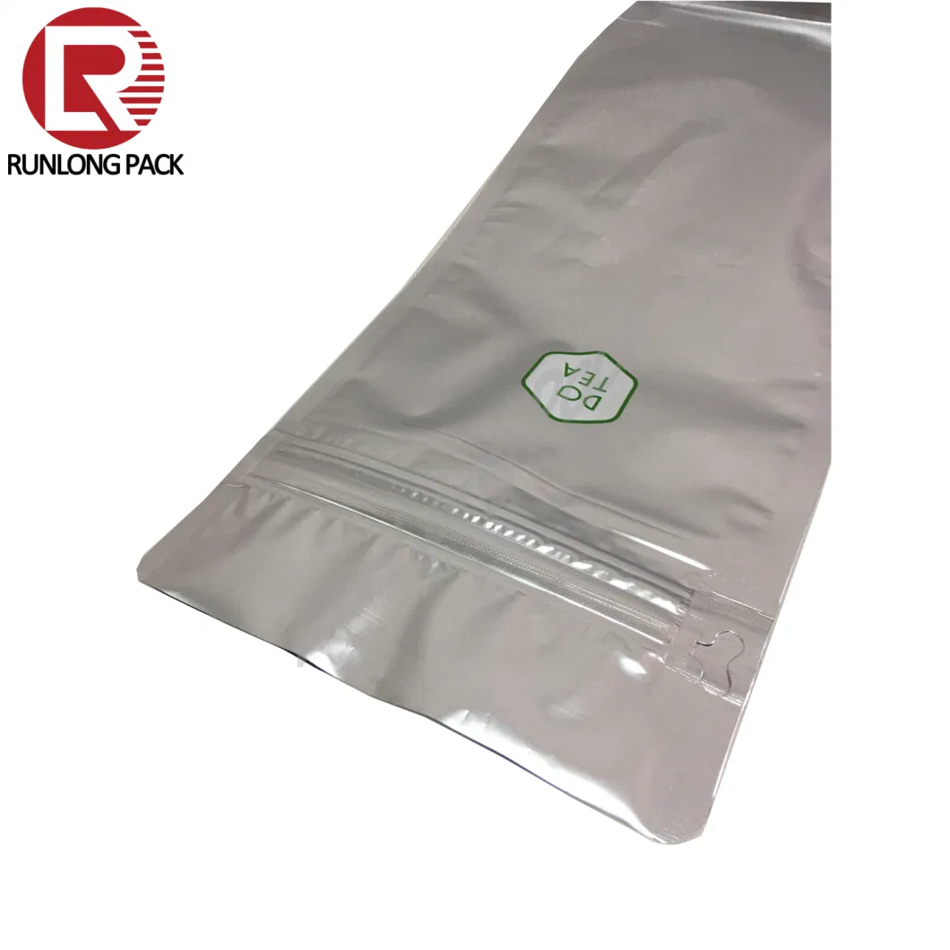 Runlong Pack Custom Printing Stand up Zip Lock Pouch Plastic Bag Tea Packaging Bags