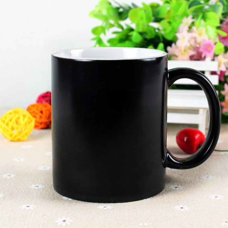 Simple White Porcelain Mug Pure Color Glaze Ceramic Cup Coffee Tea Cup Household Advertising Gift Cup