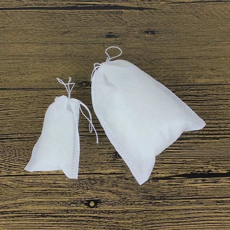 13*18cm High Quality Breathable Non-Woven Fabric Filter Empty Tea Bag with Drawstring