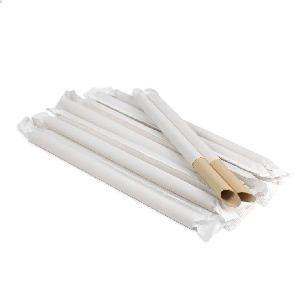 Individually Packaged Boba Tea Coffee Paper Straw Packing Machine