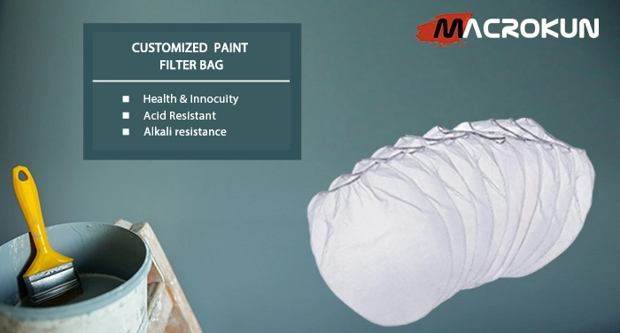 Fine Nylon Polyester Mesh White Paint Strainer Filter Bags