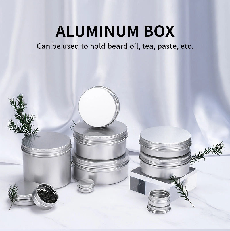 Hot Selling Silver Unique Antique Empty Custom Aluminium Candle Tin Jar Cosmetic