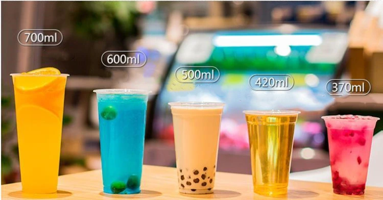 Disposable Packaged Cup Customized Web Celebrity Milk Tea Cup Plastic