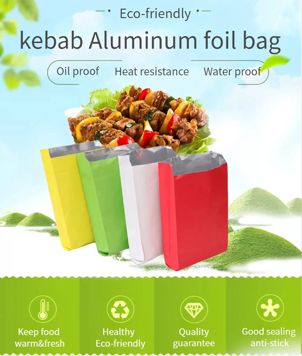 Burger Chicken Wrap Packag BBQ Aluminum Foil Pint Bag