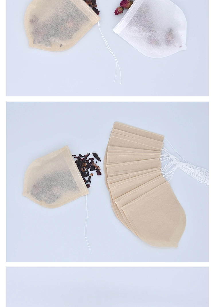 Disposable Manila Filter Paper Tea Infusers Coffee Bags Strainers 50X 60mm, Creative Shape Custom