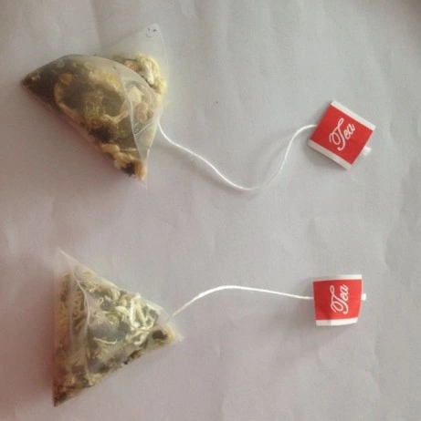 E1001-1 6*8cm OEM Wholesale Price Nylon Heat-Sealing Empty Tea Bag with String