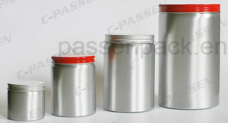 Printed Aluminum Jar for Organic Tea Packaging (PPC-AC-061)