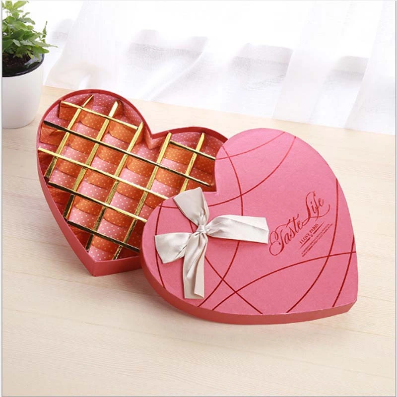 Heart Shaped Chocolate Cardboard Paper Packaging Gift Box