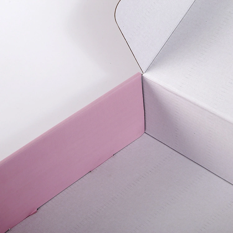 Elegant Macaron Style Custom Logo Printed Cardboard Corrugated E-Commerce Business Packaging Mailing Boxes