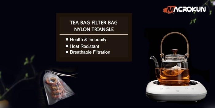 Wholesale Nylon Mesh Empty Tea Bag with String and Label