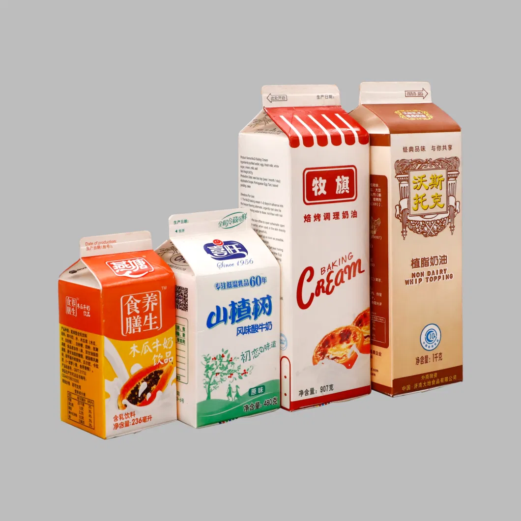 Water/Milk/Juice Beverage/Fruit/Water/Spice Gable Top Paper Package Carton