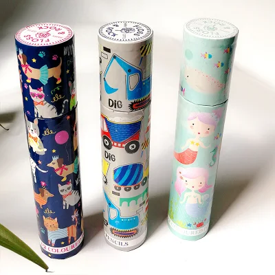 Firstsail scatola cilindri in cartone personalizzata deodorante per fiori tubo in carta Kraft Confezione con manico per bottiglia d&prime;acqua bagno di fagioli da caffè per alimenti Tè al sale