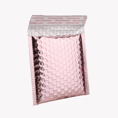 Buste imbottite in oro rosa per il contenitore a bolle di colore e formato personalizzati Borsa