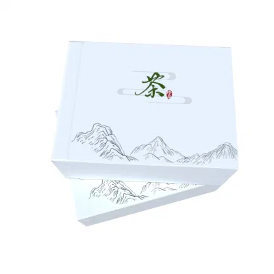 Confezione da tè con cassetto personalizzato con logo stampato Match con 2 Pezzi (manicotto e base)