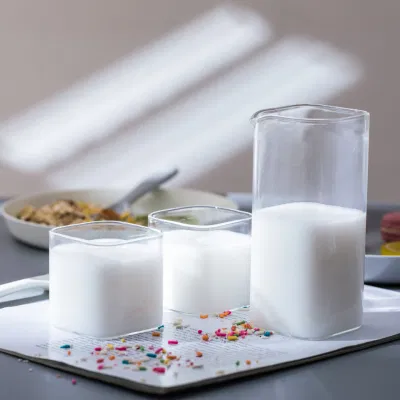 Bicchiere da tè quadrato Boba Cup Bubble bicchiere da tè mattutino caffè riutilizzabile Latticini acqua bicchieri bicchieri bevande tazze