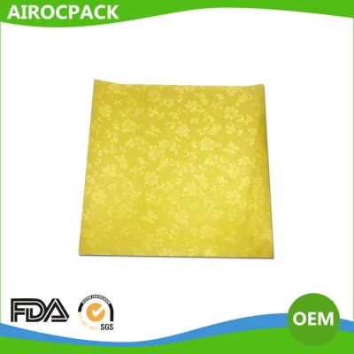 Carta composita in lamina di alluminio goffrata con fiore dorato per caramelle al cioccolato Avvolgimento