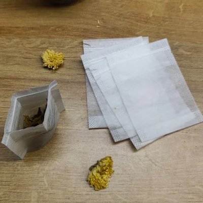 Sacchetti per tè vuoti nascosti con stringa di traino -sacchetti biodegradabili per tè in fibra di mais