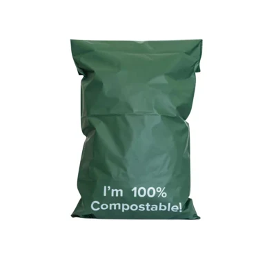 Sacchetti per la spedizione compostabili completamente biodegradabili al 100% con logo personalizzato