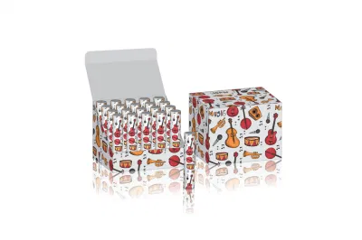 Stampa personalizzata carta biodegradabile per cilindri carta cartoncino etichetta con bordo in cartone Confezione di scatole per provette regalo per contenitore per tè Premium di dimensioni personalizzate per Pacchetto tè sciolto