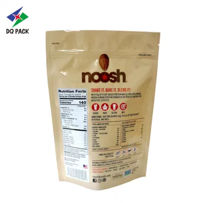 Commercio all&prime;ingrosso Eco-friendly Food Grade caffè tè polvere frutta a guscio cibo Imballaggio di arachide con zip