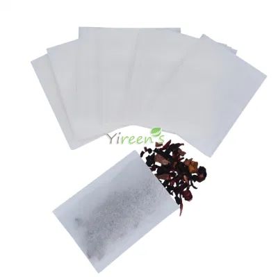 Sacchetti da tè in carta da filtro monouso per alimenti 80 x 100 mm per bagno di sale in polvere di caffè a foglia di piante, in pasta di legno, con certificato CE FDA