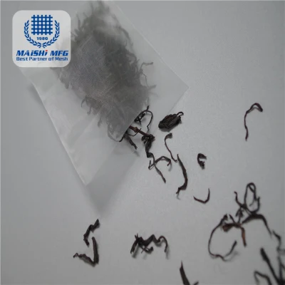 Sacchetti in rete con filtro in nylon bianco per alimenti