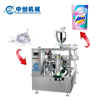  Zongchuang Machinery Spand up automatico personalizzato Spout Pouch prefatto Confezione Mini Pack per impacchettatrice di acqua e liquido shampoo DOYPACK