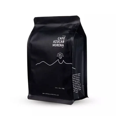 Campione personalizzato piccolo calore vuoto carta Kraft piccola su 3 lati Sacchetto sigillato in alluminio sacchetti di alluminio per caffè tè polvere