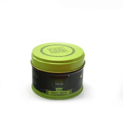 Barattoli da tè sfusi rotondi e a tenuta ermetica da 4oz personalizzati con 2 coperchi