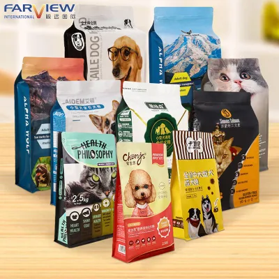 Fogli di alluminio Qual Seal Food Bags 10 kg cibo di plastica per cani Sacchetto di imballaggio