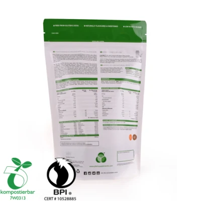Sacchetto di plastica con zip in plastica DOYPACK rinnovabile per polvere proteica