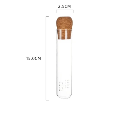 Nuovo design filtro per tè in vetro borosilicato di alta qualità Succhieruola per tè per infusore