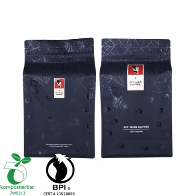 Sacchetto compostabile a fondo piatto laminato per 500 g di caffè e tè