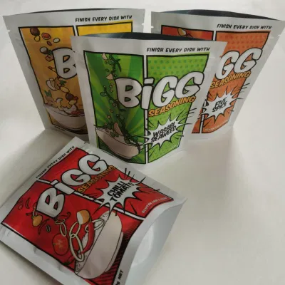 Stampa digitale termosaldabile Logo personalizzato con guarnizione Stand up Ziplock Sacchetto per confezionamento alimenti