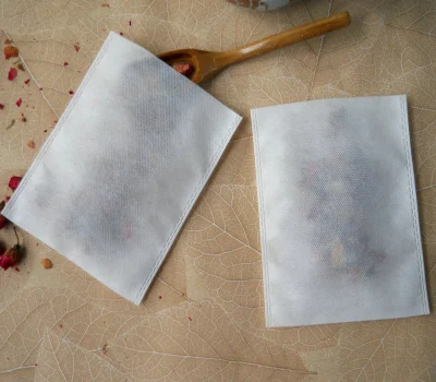 9*10cm tessuto vuoto monouso personalizzato sacchetto per imballaggio tè non tessuto per Vendita