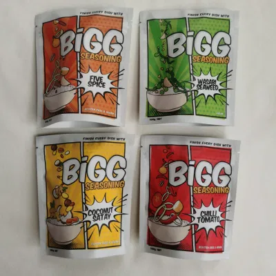 Stampa digitale termosaldabile Logo personalizzato con guarnizione Stand up Ziplock Sacchetto per confezionamento alimenti