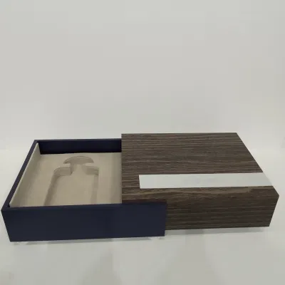 Confezione regalo in MDF con logo personalizzato per la stampa di Natale Confezione da candela, tè, cosmetici, vapore magnetico pieghevole